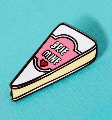 Brie Mine Enamel Pin from Punky Pins Brie Mine Enamel Pin from Punky Pins
