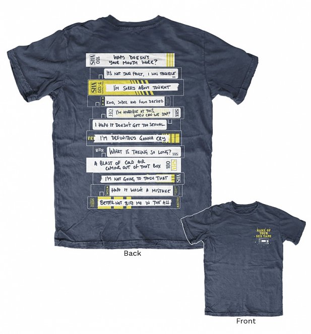 Brooklyn Nine-Nine Inspired Name Of Your Sex Tape Navy T-Shirt Brooklyn Nine-Nine Inspired Name Of Your Sex Tape Navy T-Shirt
