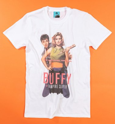 Buffy The Vampire Slayer Movie Poster White T-Shirt Buffy The Vampire Slayer Movie Poster White T-Shirt