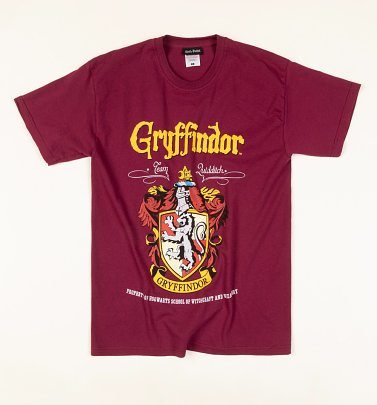 Burgundy Harry Potter Gryffindor Crest T-Shirt