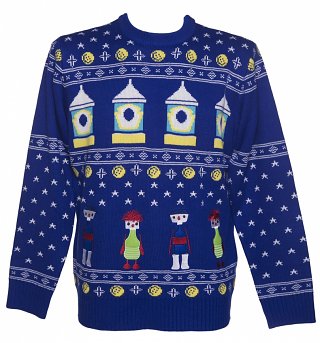 Unisex Button Moon Fair Isle Knitted Jumper Unisex Button Moon Fair Isle Knitted Jumper