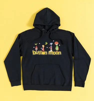 Button Moon Logo Exploration Navy Hoodie