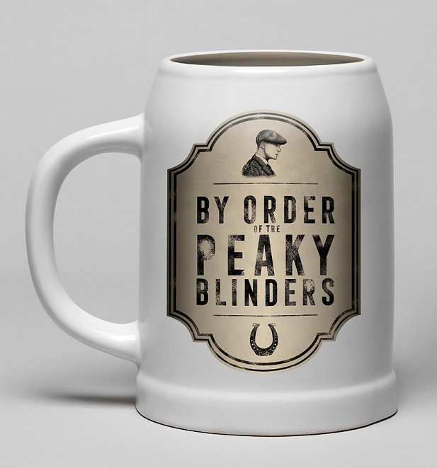 By Order Of The Peaky Blinders Ceramic Stein Mug By Order Of The Peaky Blinders Ceramic Stein Mug