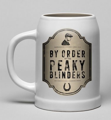 By Order Of The Peaky Blinders Ceramic Stein Mug By Order Of The Peaky Blinders Ceramic Stein Mug