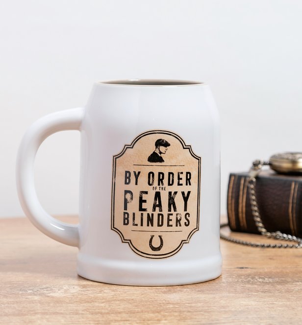 By Order Of The Peaky Blinders Ceramic Stein Mug By Order Of The Peaky Blinders Ceramic Stein Mug