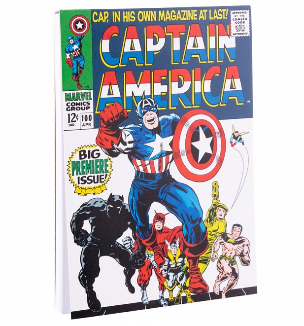 Captain America Cover Notepad Captain America Cover Notepad