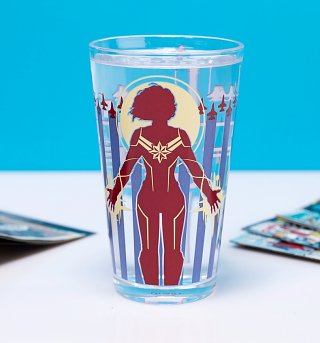 Captain Marvel Colour Changing Glass Captain Marvel Colour Changing Glass