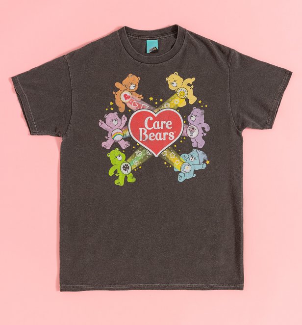 Care Bear Stare Gang Vintage Wash Charcoal T-Shirt Care Bear Stare Gang Vintage Wash Charcoal T-Shirt
