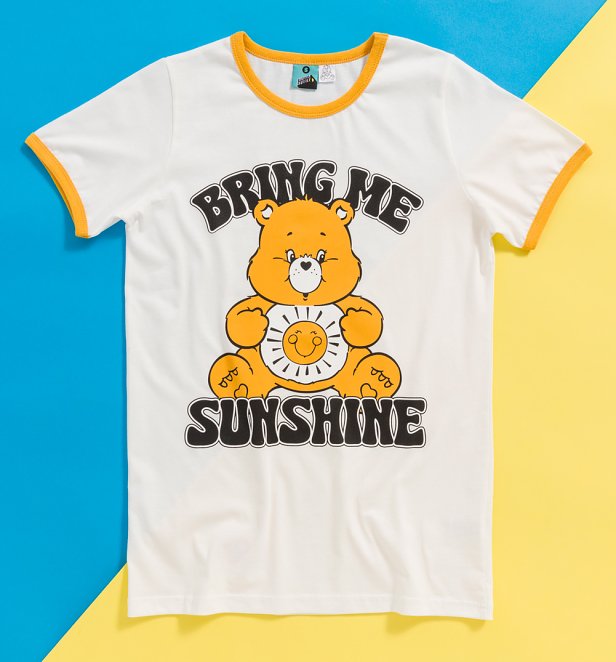 Care Bears Bring Me Sunshine Orange Ringer T-Shirt
