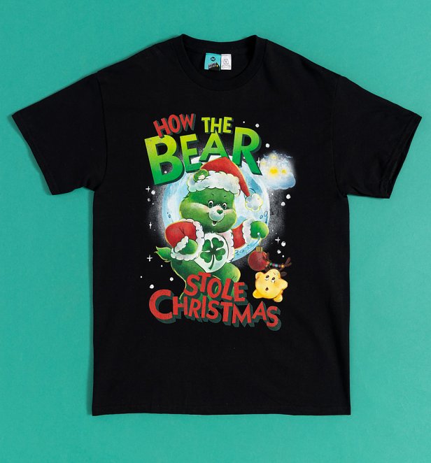 Care Bears How The Bear Stole Christmas Black T-Shirt Care Bears How The Bear Stole Christmas Black T-Shirt