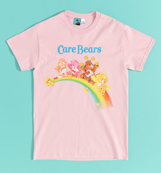 Care Bears Rainbow Fun Light Pink T-Shirt Care Bears Rainbow Fun Light Pink T-Shirt