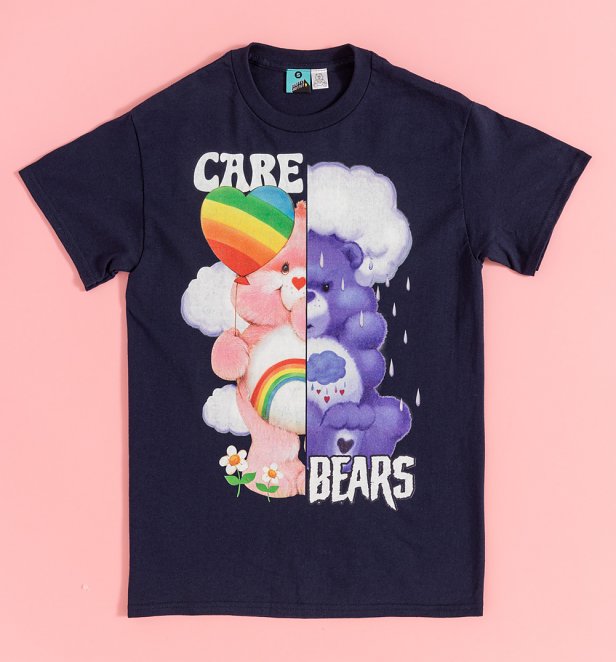 Care Bears Split Graphic Navy T-Shirt Care Bears Split Graphic Navy T-Shirt