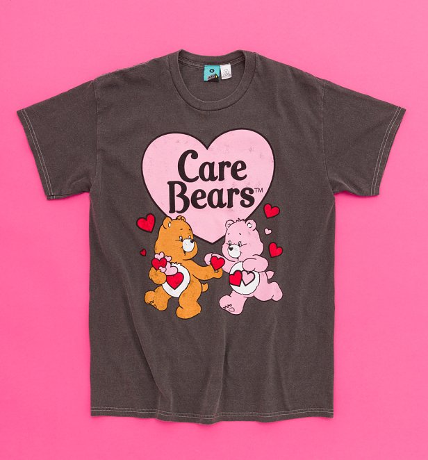 Care Bears Heart Vintage Wash Charcoal T-Shirt