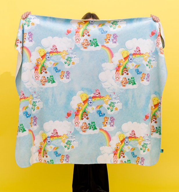 Care Bears Vintage Clouds Blue Fleece Throw Care Bears Vintage Clouds Blue Fleece Throw
