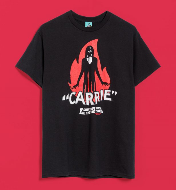 Carrie Blood And Fire Black T-Shirt