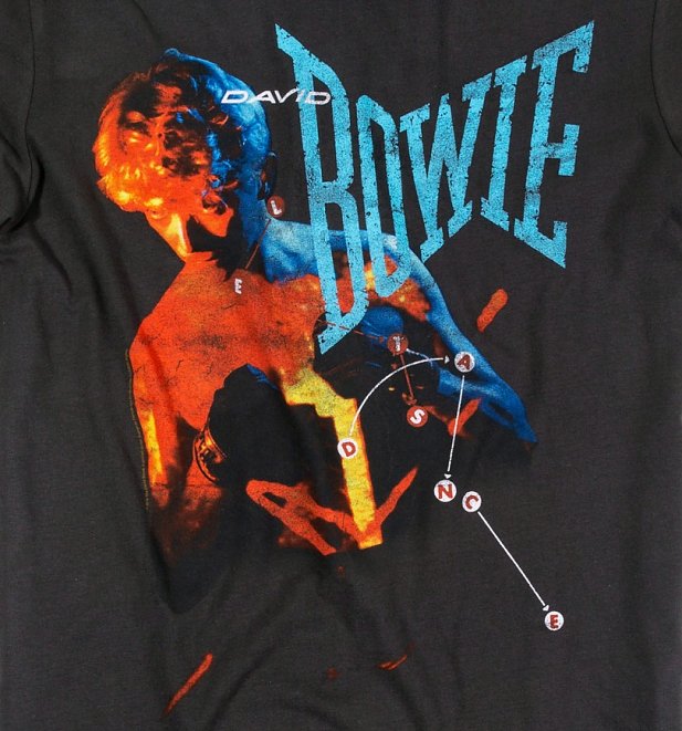 Charcoal David Bowie Let's Dance Anniversary T-Shirt from Amplified Charcoal David Bowie Let's Dance Anniversary T-Shirt from Amplified
