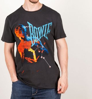 Charcoal David Bowie Let's Dance Anniversary T-Shirt from Amplified Charcoal David Bowie Let's Dance Anniversary T-Shirt from Amplified