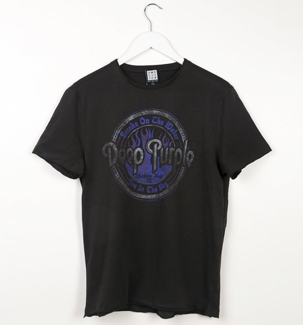 Charcoal Deep Purple Smoke On The Water T-Shirt from Amplified Charcoal Deep Purple Smoke On The Water T-Shirt from Amplified