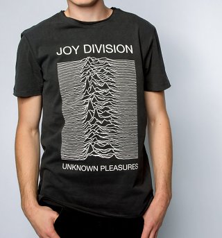 Charcoal Joy Division Unknown Pleasures T-Shirt from Amplified Charcoal Joy Division Unknown Pleasures T-Shirt from Amplified