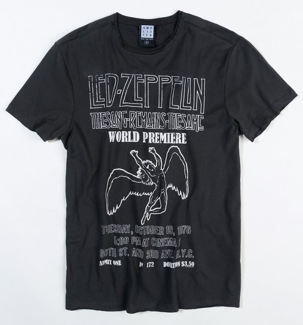 Charcoal Led Zeppelin Song Remains The Same T-Shirt from Amplified Charcoal Led Zeppelin Song Remains The Same T-Shirt from Amplified