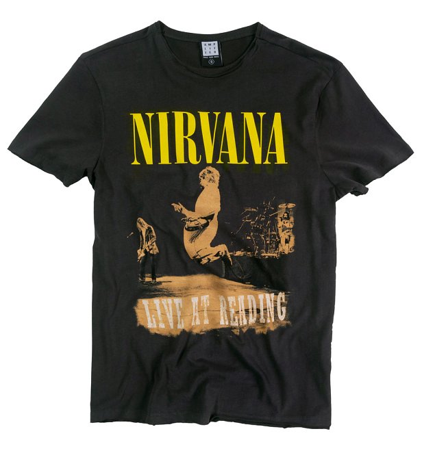 Charcoal Nirvana Live At Reading T-Shirt from Amplified Charcoal Nirvana Live At Reading T-Shirt from Amplified