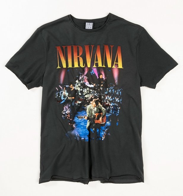 Charcoal Nirvana MTV Unplugged In New York T-Shirt from Amplified