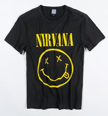 Charcoal Nirvana Smiley T-Shirt from Amplified Charcoal Nirvana Smiley T-Shirt from Amplified