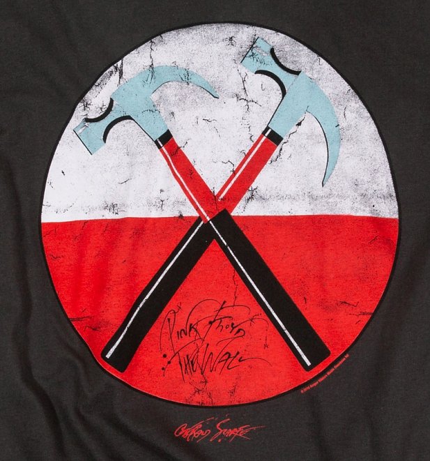 Charcoal Pink Floyd The Wall T-Shirt from Amplified Charcoal Pink Floyd The Wall T-Shirt from Amplified