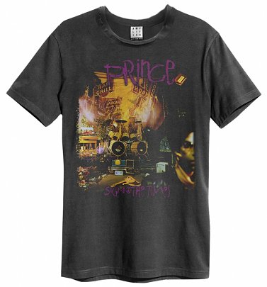 Charcoal Prince Sign 'O' The Times T-Shirt from Amplified Charcoal Prince Sign 'O' The Times T-Shirt from Amplified