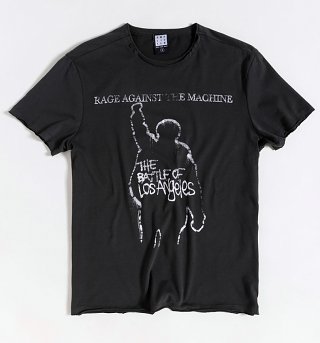 Charcoal Rage Against The Machine Battle of LA T-Shirt from Amplified Charcoal Rage Against The Machine Battle of LA T-Shirt from Amplified