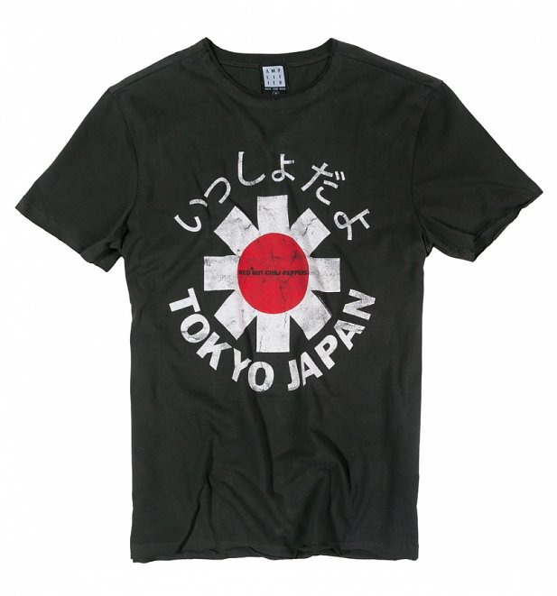 Charcoal Red Hot Chili Peppers Tokyo Japan T-Shirt from Amplified Charcoal Red Hot Chili Peppers Tokyo Japan T-Shirt from Amplified