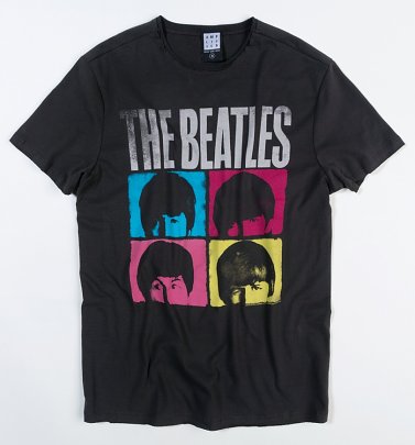 Charcoal The Beatles Hard Day's Night T-Shirt from Amplified Charcoal The Beatles Hard Day's Night T-Shirt from Amplified