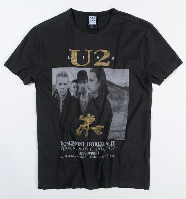 Charcoal U2 Live T-Shirt from Amplified Charcoal U2 Live T-Shirt from Amplified