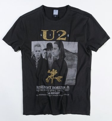 Charcoal U2 Live T-Shirt from Amplified Charcoal U2 Live T-Shirt from Amplified