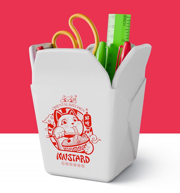 Chinese Takeaway Pen Pot from Mustard Chinese Takeaway Pen Pot from Mustard