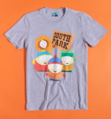Classic South Park Grey Marl T-Shirt