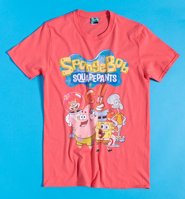 Classic SpongeBob SquarePants Coral T-Shirt