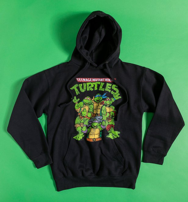 Classic Teenage Mutant Ninja Turtles Black Hoodie