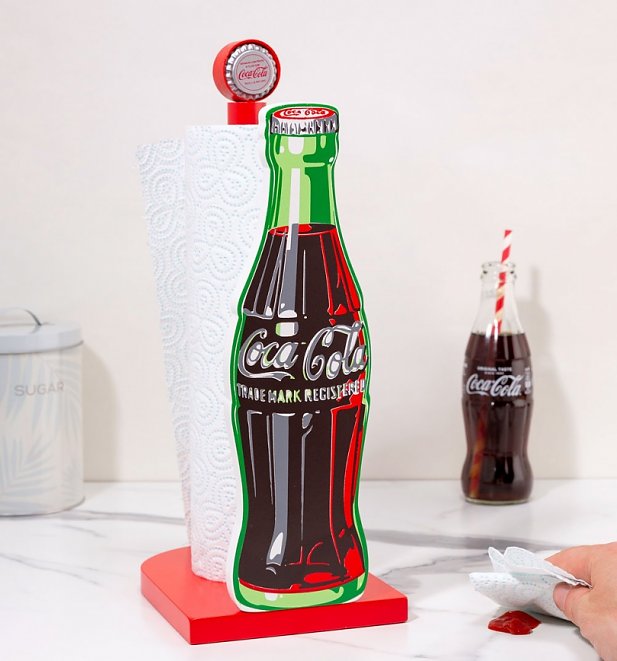 Coca-Cola Bottle Wooden Kitchen Roll Holder Coca-Cola Bottle Wooden Kitchen Roll Holder