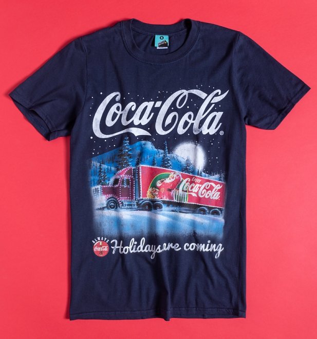 Coca-Cola Holidays Are Coming Navy T-Shirt Coca-Cola Holidays Are Coming Navy T-Shirt