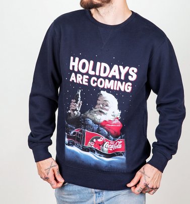 Coca-Cola Santa Holidays Are Coming Christmas Sweater Coca-Cola Santa Holidays Are Coming Christmas Sweater
