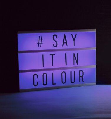 Colour Changing Message Board Colour Changing Message Board