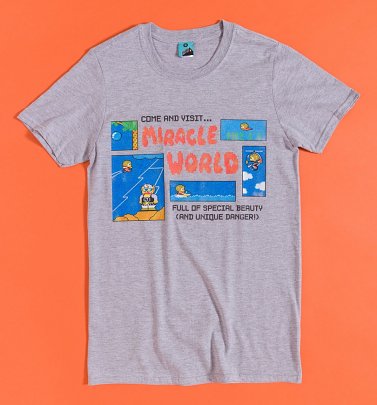Come And Visit Miracle World Grey T-Shirt