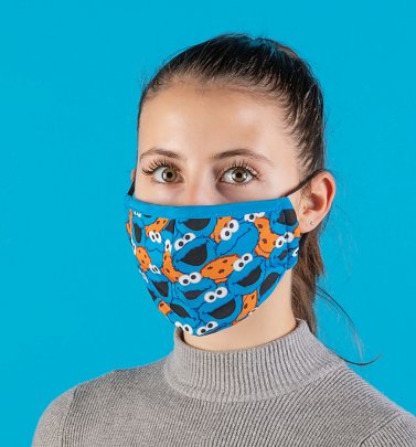 Cookie Monster Faces Sesame Street Face Mask from Difuzed Cookie Monster Faces Sesame Street Face Mask from Difuzed