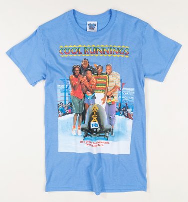Cool Runnings Movie Poster Carolina Blue T-Shirt Cool Runnings Movie Poster Carolina Blue T-Shirt
