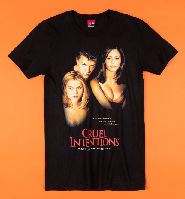 Cruel Intentions Movie Poster Black T-Shirt Cruel Intentions Movie Poster Black T-Shirt