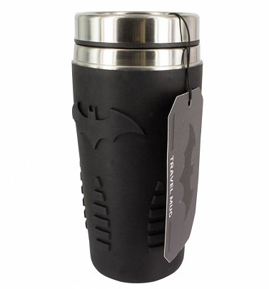 DC Comics Batman Embossed Rubber Finish Travel Mug DC Comics Batman Embossed Rubber Finish Travel Mug