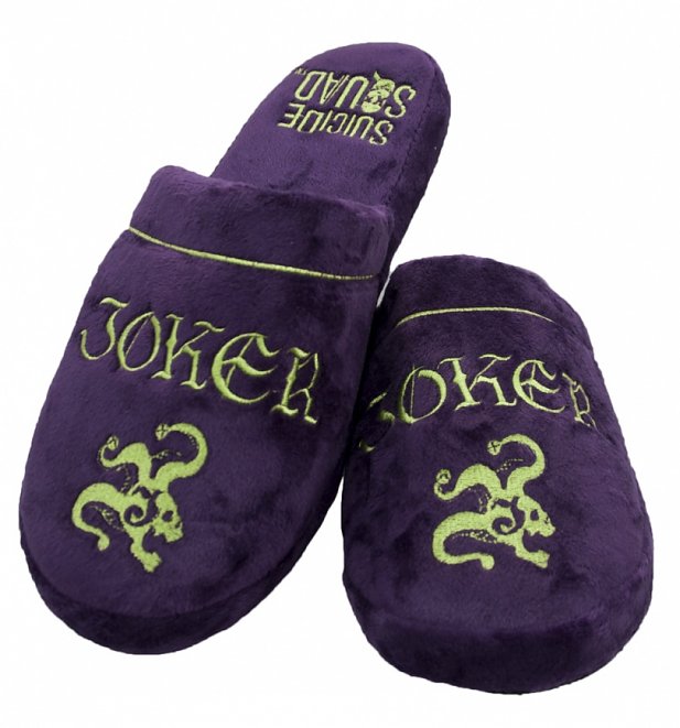 DC Comics Suicide Squad The Joker Slip On Slippers DC Comics Suicide Squad The Joker Slip On Slippers