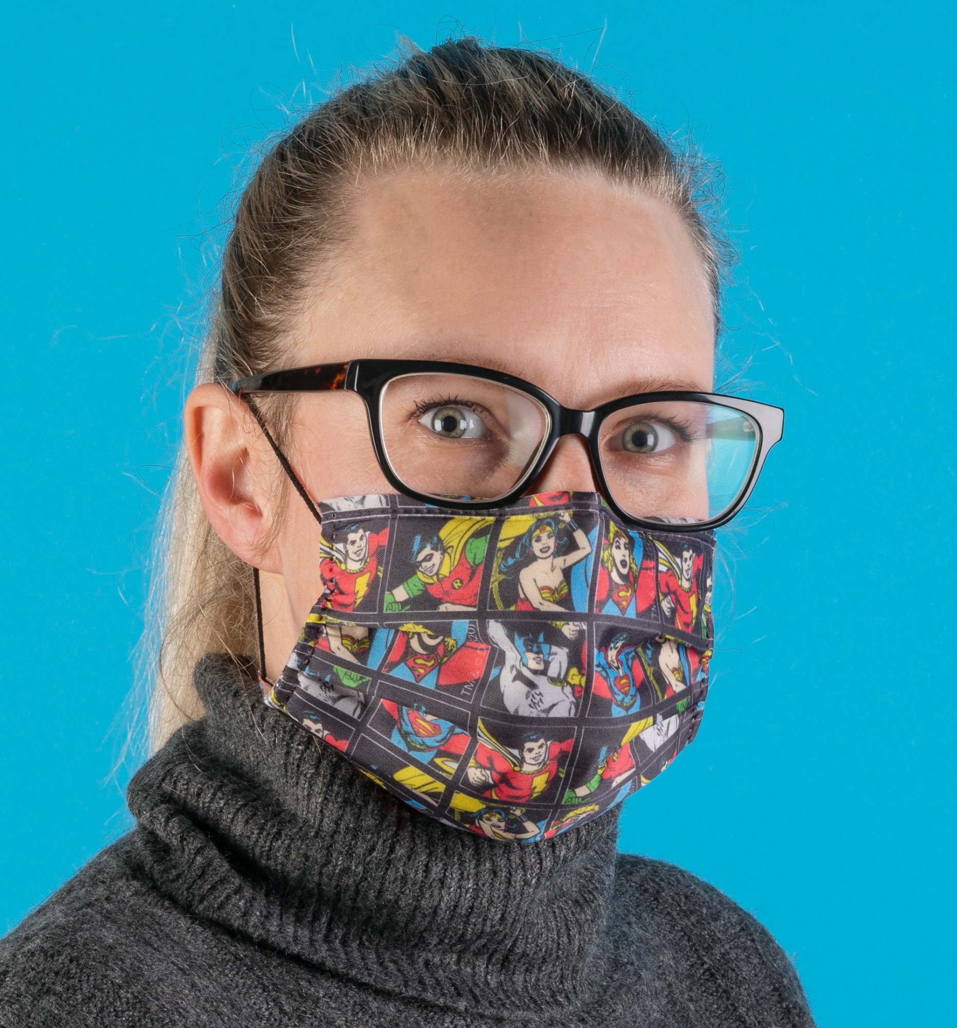 DC Comics Superheroes Face Mask