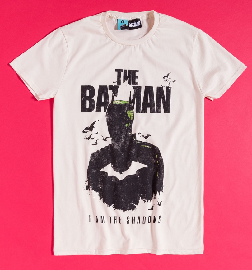 Batman Logo Classic Gotham Licensed DC Comics Justice League Black Mens T-shirt 